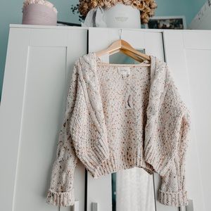 Jessica Simpson Confetti Cardigan Sweater Size S